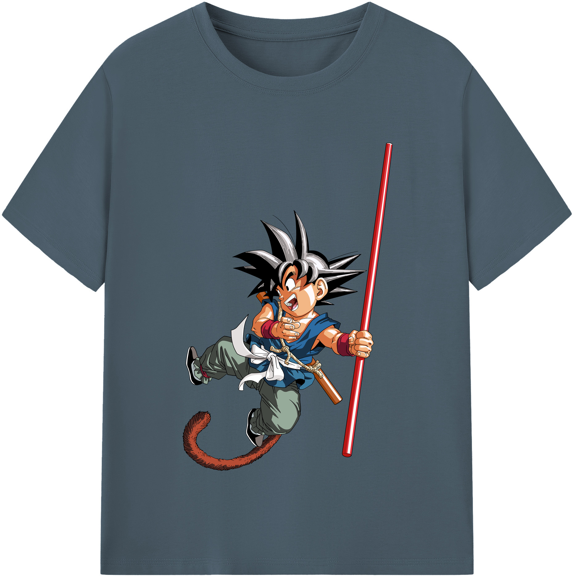 （画像用） ドラゴンボール 孫悟空（そん ごくう）Son Goku カカロット DRAGON BALL Kakarotto 綿100％半袖Tシャツ（フロントプリント）